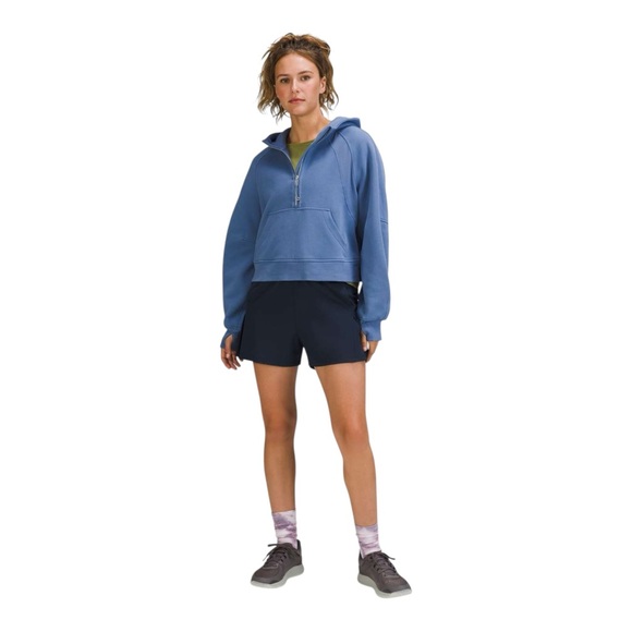 lululemon athletica Tops - LULULEMON Scuba Oversized Half-Zip Hoodie in Water Drop SIZE XS/S